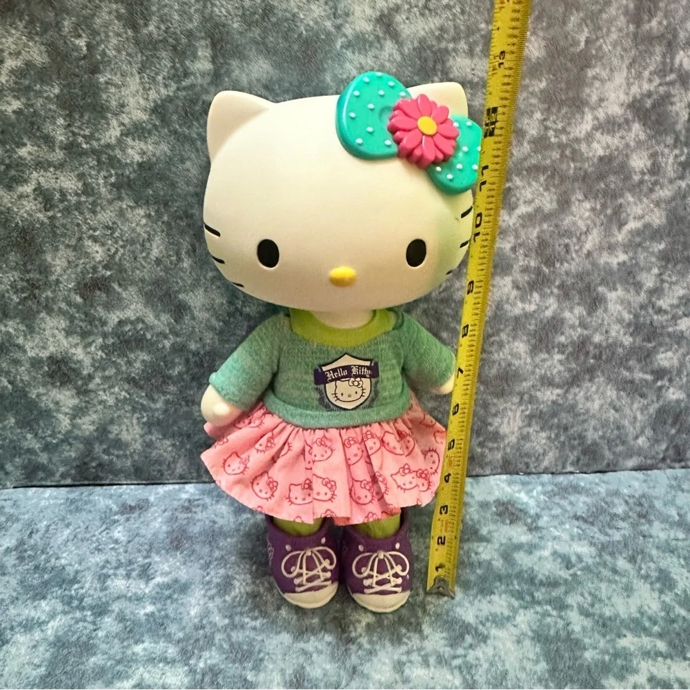 Hello Kitty Doll with Pink Skirt and Teal Sweater